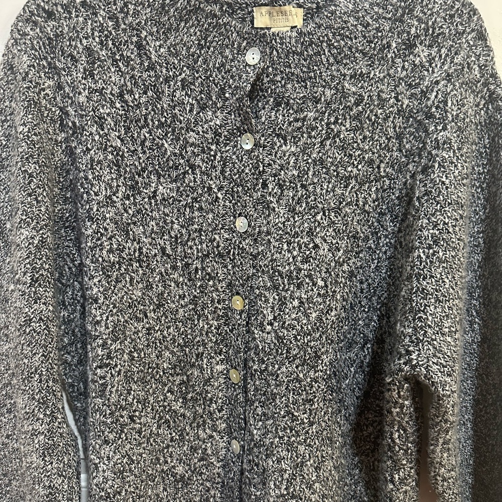 Appleseed's Black and White Knit Cardigan